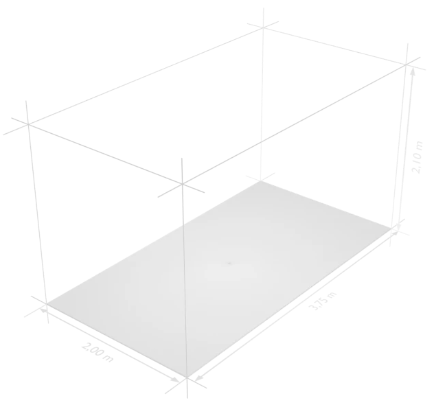 technische Zeichnung einer Standard Box